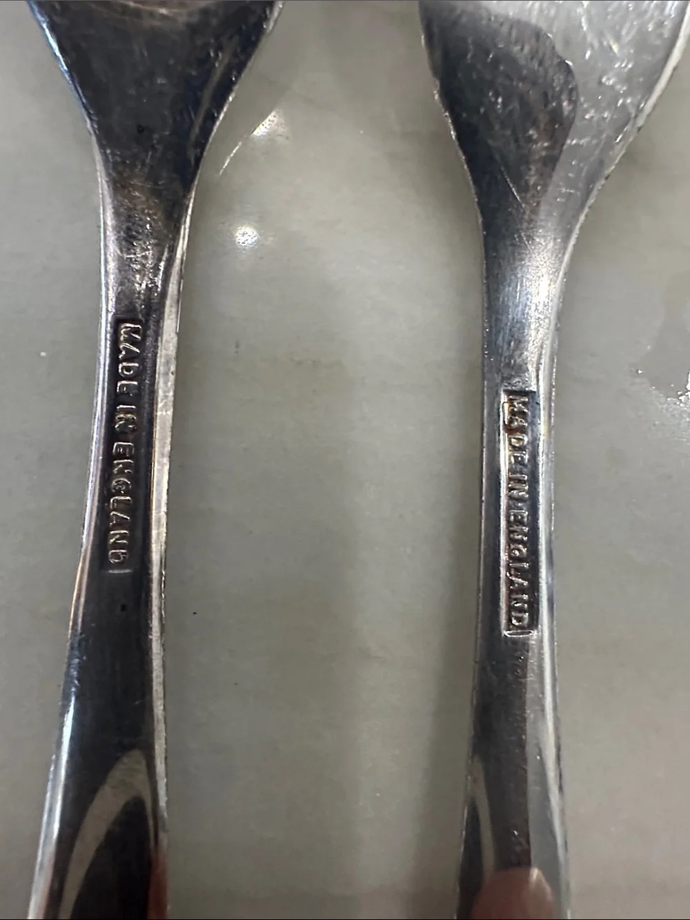 Antique EPNS Pickle Forks; Made in England Silver Plated - Set of 2, Silver